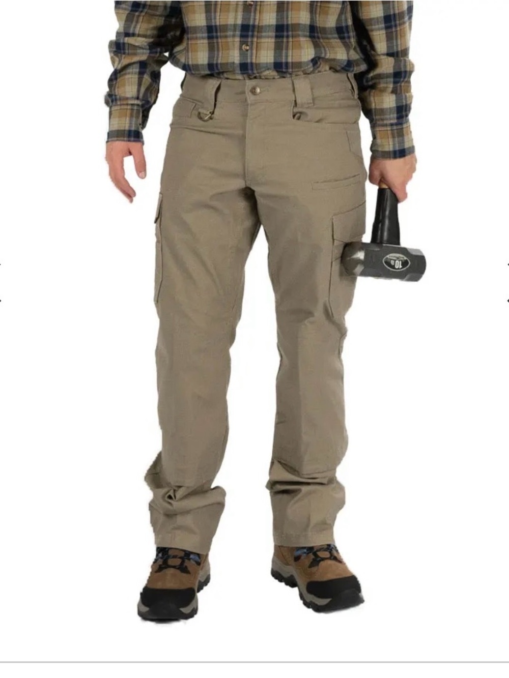 Men's Cargo Work Pants - Khaki Utility Style